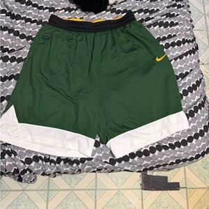 Nike Dri-FIT Yellow and Green Active Shorts